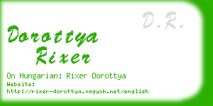 dorottya rixer business card